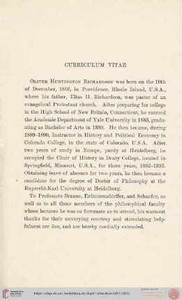 Curriculum vitae