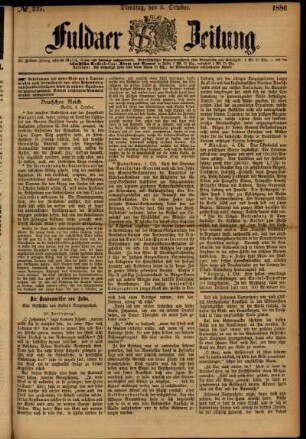 Ausgabe vom Dienstag, den 05. Oktober 1886.