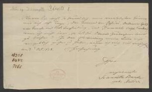 Brief an Ferdinand Mendheim : 03.10.1838