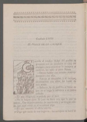 Capítulo LXVIII - El poder de un cacique