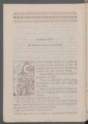 Capítulo LXVIII - El poder de un cacique