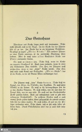 2. Das Gotteshaus