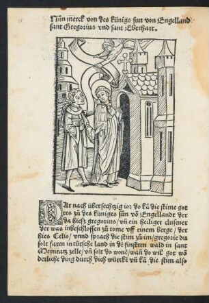 Nun merck von des künigs sun von Engelland sant Gregorius und sant Eberhart.