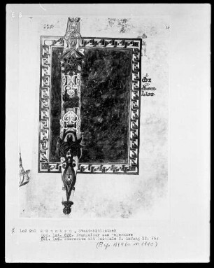 Evangeliar — Initiale I, Folio 106recto