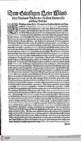 Vorwort an den Leser