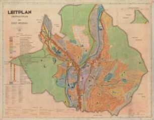 Leitplan, Übersichtsplan der Stadt Weidenau
