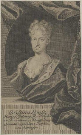 Bildnis der Christina Louise, Herzogin von Braunschweig-Lüneburg