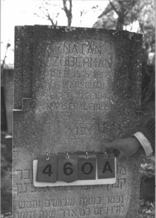 Grabstein 460 (Index: 99786452) Maße HxBxT: 154x57x16 cm Symbolik: Davidstern Besonderheit: kulturhistorisch wertvoll / hist.-wiss. Gründe (Gemeindestellung): Grabstein 460A