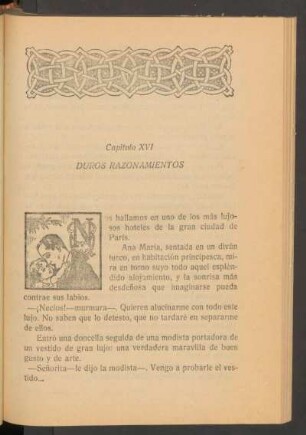 Capítulo XVI - Duros razonamientos