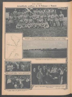 Actualidades gráficas de El Palomar y Rosario [Fotografías y mapa]