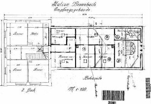 Bronnbach (Tauber): Empfangsgebäude Grundriss 2.Stock