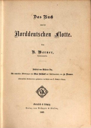 Das Buch von der Norddeutschen Flotte