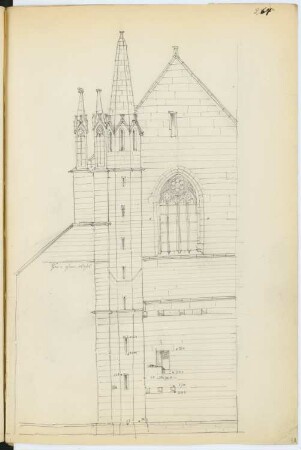 St. Peter und Paul, Weißenburg: Ansicht (aus: Skizzen- und Fotoalbum 7)