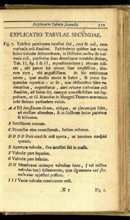 Explication Tabulæ secundæ.
