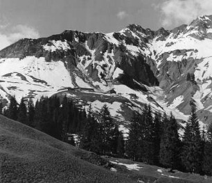 Gebirgslandschaft (vielleicht in den Allgäuer Alpen)