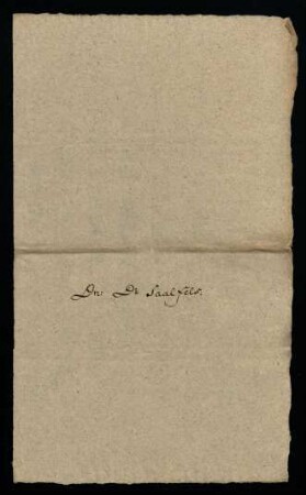 Martinus Saalfleis/Solfleis, 1653 [Martin Solfleis (1594- 1654), Prof. lat. 1587, Prof. med. 1590]