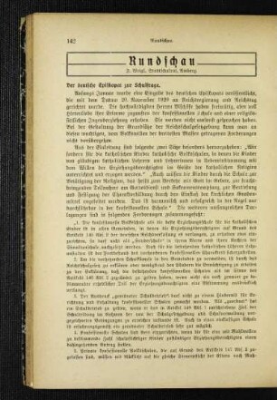 ¬Der¬ deutsche Episkopat zur Schulfrage