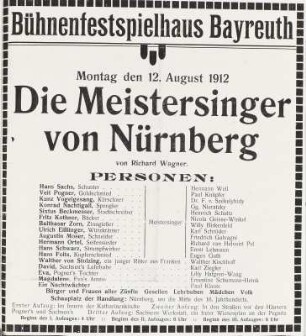 Musik | Musik in der Zeit von 1851 bis heute | Musiktheater | 1911-1920
