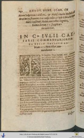 In Gaii Iulii Caesaris Commentariorum De Bello Gallico Henrici Glareani Annotationes In Librum VII