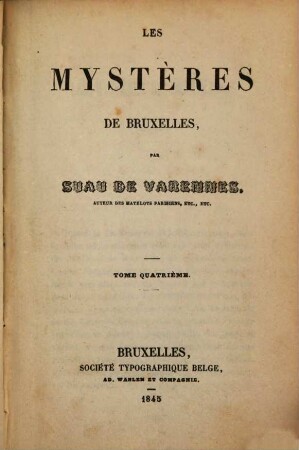 Les mystères de Bruxelles, 4