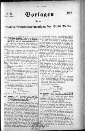 No. 23 (267-280), 20. Juni 1924