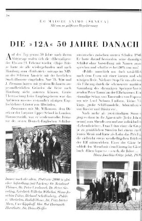 Die "12a" 50 Jahre danach