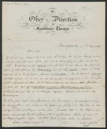 Brief an B. Schott's Söhne : 01.08.1841