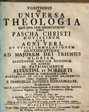 Positiones Ex Universa Theologia