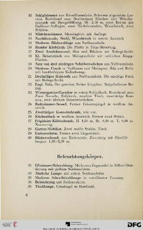 Beleuchtungskörper (Nr. 31-39)