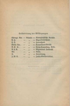 Erläuterungen der Abkürzungen.