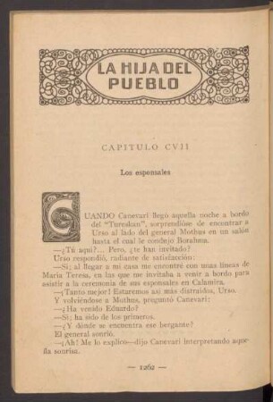 Capítulo CVII - Los esponsales