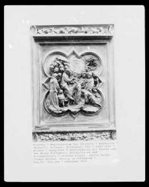Nordtür — Christusszenen — Einzug in Jerusalem