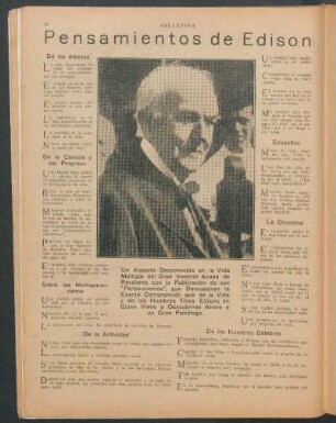 Pensamientos de Edison