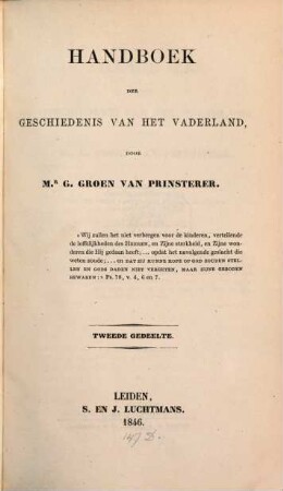 Handboek der Geschiedenis van het Vaderland, 4