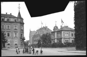 Riesa. Albertstraße mit Amtsgericht