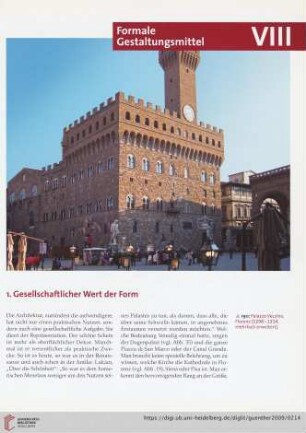 VIII. Formale Gestaltungsmittel