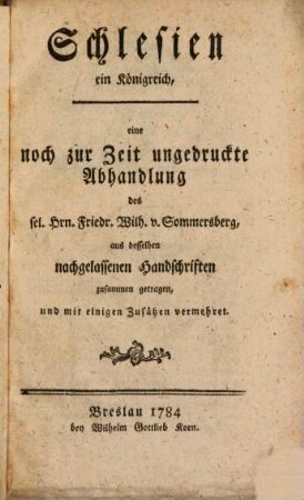 Schlesien ein Königreich