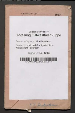 Erblasser: Ahle, Theresia, geb. Meschede: