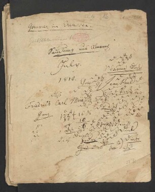 Sammlung aus Almanachen