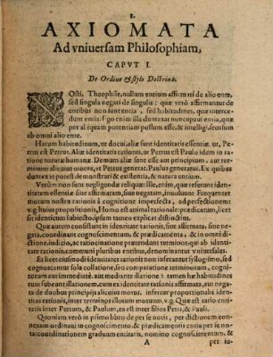 Valeriani Magni Principia et Specimen philosophiae ...