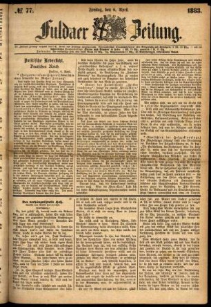 Ausgabe vom Freitag, den 06. April 1883.