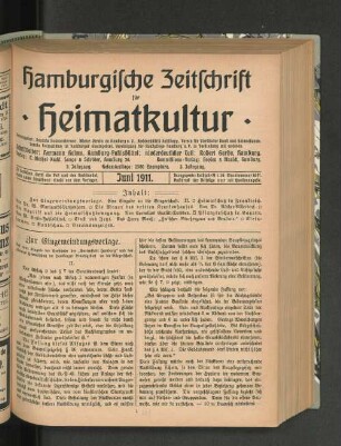 3. Jahrgang. Juni 1911.
