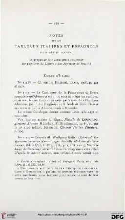 Notes sur les tableaux italiens et espagnols du Musée du Louvre