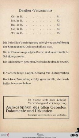 Besitzer-Verzeichnis