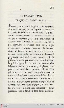 Conclusione di questo primo tomo