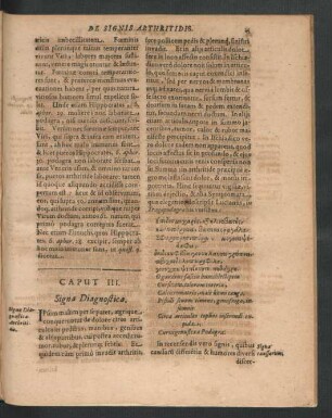 Caput III. Signa Diagnostica.