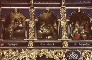 Empore mit Szenen aus dem Leben Christi