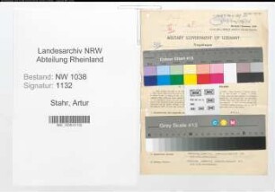 Entnazifizierung Artur Stahr , geb. 20.05.1909 (Beamter)