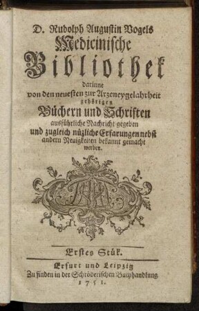 Erstes Stük.