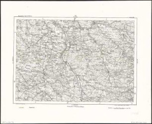 252: Lunéville, Frankreich, 1849 : 252 : Luneville / Entw. u. gez. v. F. Handtke. Situation u. Schrift gest. v. F. Kunzer, Berge v. H. Müller. - [1:200 000]. - Glogau : Flemming , 1849